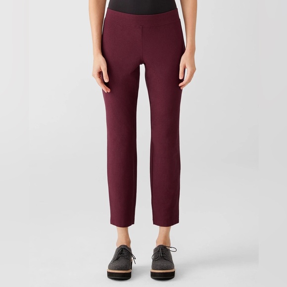 Eileen Fisher Washable Stretch Crepe Pant - Picture 2 of 7